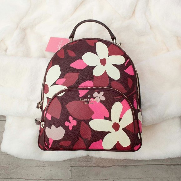 NWT Kate Spade Jackson Forest Floral Backpack with Dust Bag